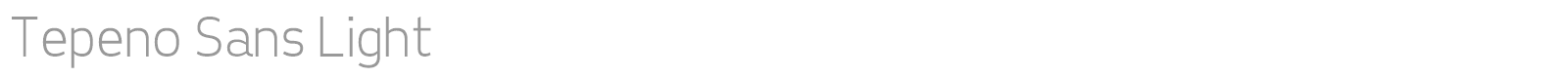 Tepeno Sans font preview